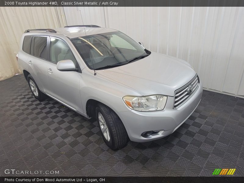 Classic Silver Metallic / Ash Gray 2008 Toyota Highlander 4WD