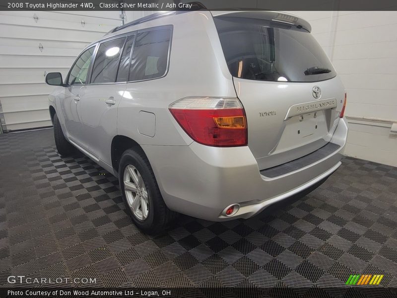 Classic Silver Metallic / Ash Gray 2008 Toyota Highlander 4WD