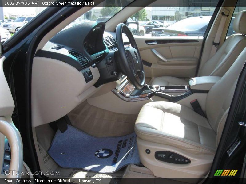 Oxford Green Metallic / Beige 2003 BMW X5 4.4i