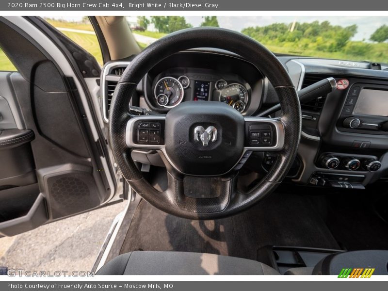 Bright White / Black/Diesel Gray 2020 Ram 2500 Big Horn Crew Cab 4x4