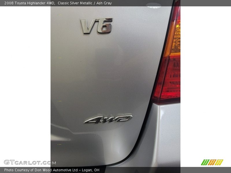 Classic Silver Metallic / Ash Gray 2008 Toyota Highlander 4WD