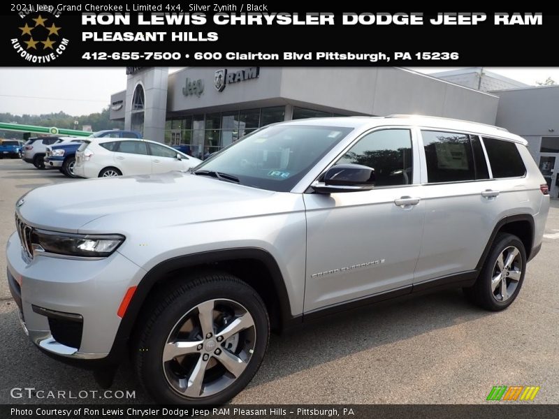 Silver Zynith / Black 2021 Jeep Grand Cherokee L Limited 4x4