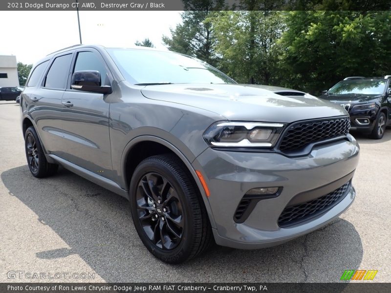 Destroyer Gray / Black 2021 Dodge Durango GT AWD