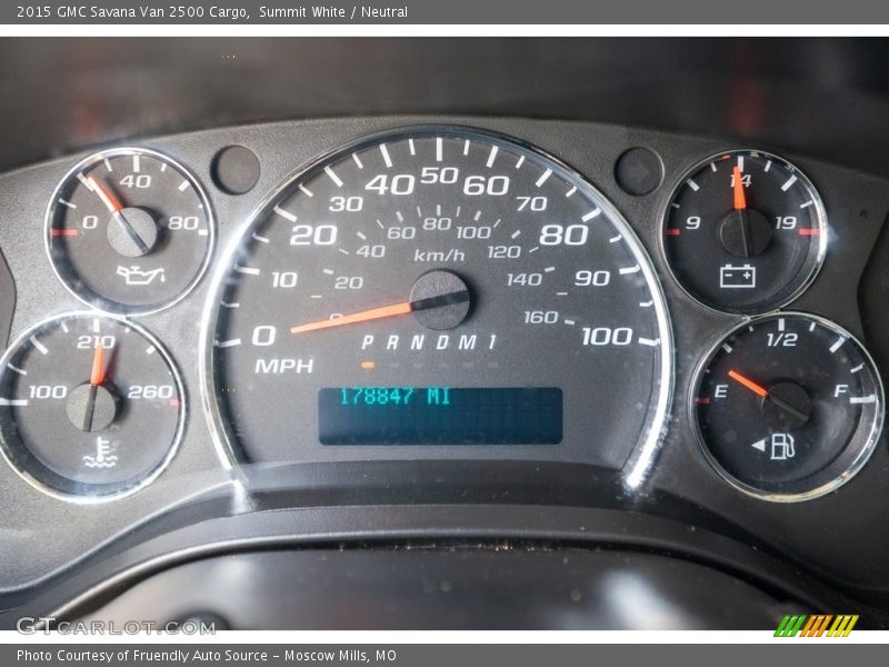  2015 Savana Van 2500 Cargo 2500 Cargo Gauges