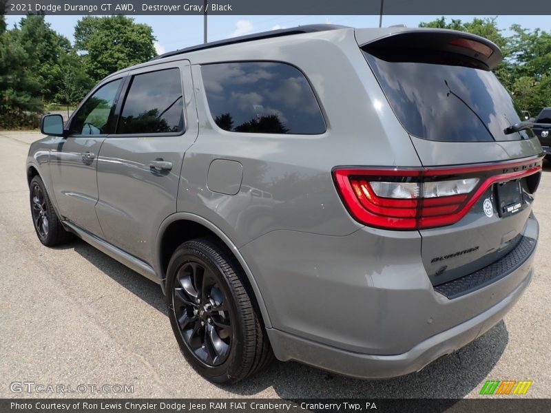 Destroyer Gray / Black 2021 Dodge Durango GT AWD