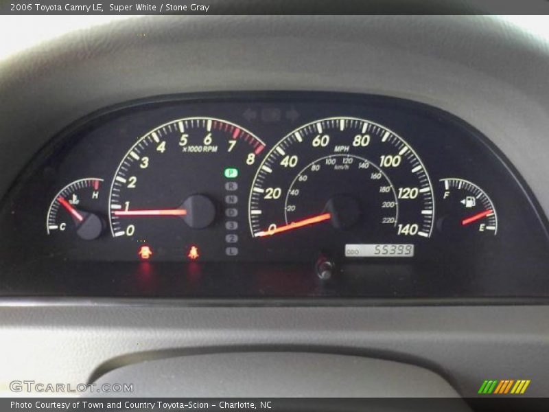 Super White / Stone Gray 2006 Toyota Camry LE