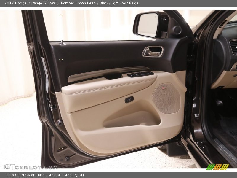 Bomber Brown Pearl / Black/Light Frost Beige 2017 Dodge Durango GT AWD