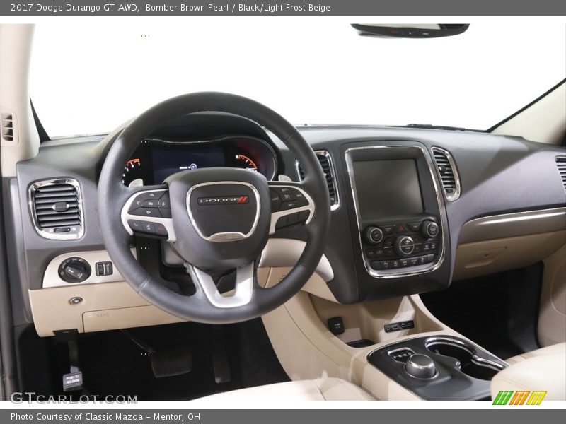 Bomber Brown Pearl / Black/Light Frost Beige 2017 Dodge Durango GT AWD