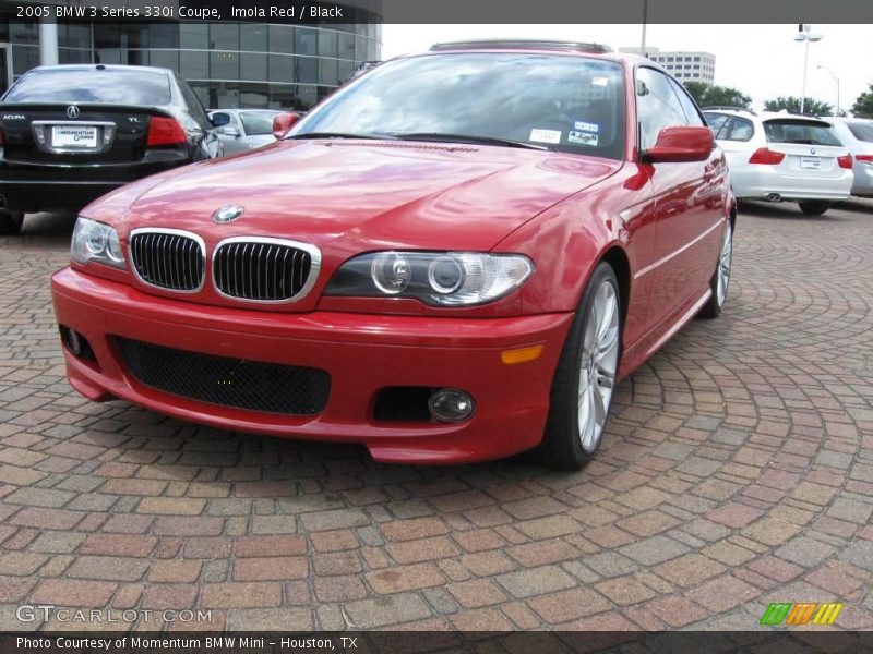 Imola Red / Black 2005 BMW 3 Series 330i Coupe