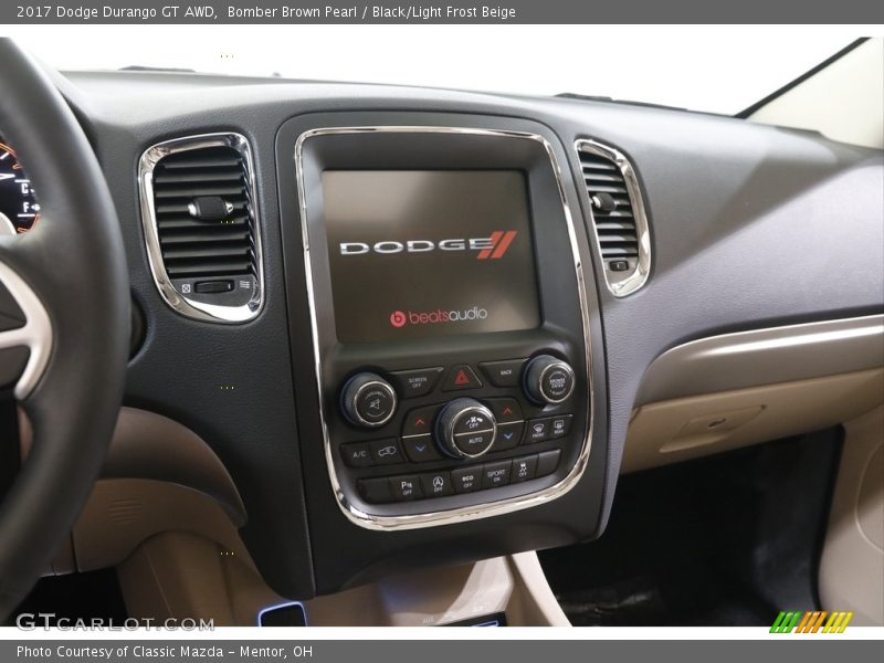 Bomber Brown Pearl / Black/Light Frost Beige 2017 Dodge Durango GT AWD