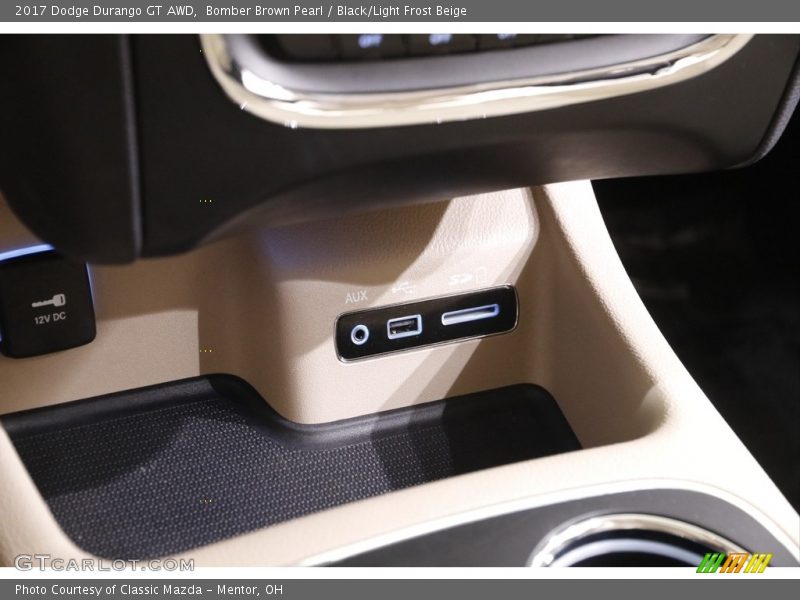 Bomber Brown Pearl / Black/Light Frost Beige 2017 Dodge Durango GT AWD