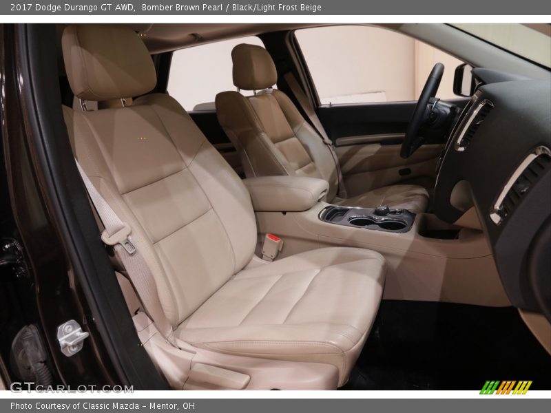 Bomber Brown Pearl / Black/Light Frost Beige 2017 Dodge Durango GT AWD