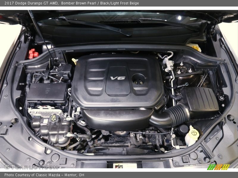 Bomber Brown Pearl / Black/Light Frost Beige 2017 Dodge Durango GT AWD