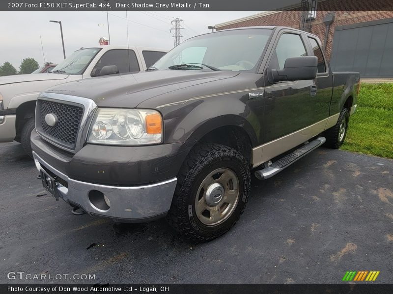 Dark Shadow Grey Metallic / Tan 2007 Ford F150 XLT SuperCab 4x4