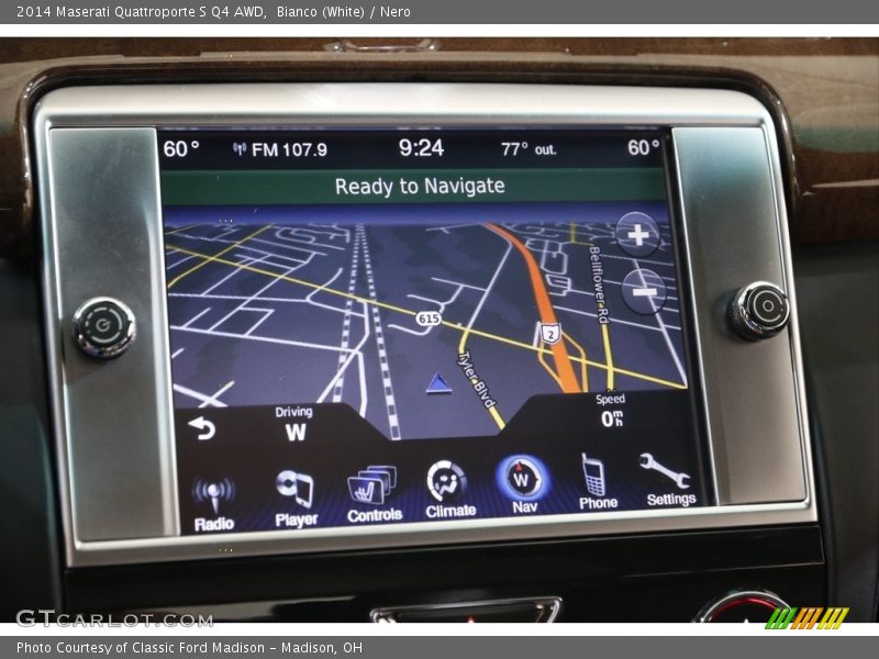 Bianco (White) / Nero 2014 Maserati Quattroporte S Q4 AWD