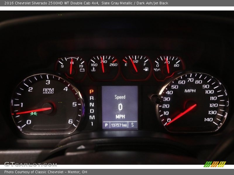  2016 Silverado 2500HD WT Double Cab 4x4 WT Double Cab 4x4 Gauges