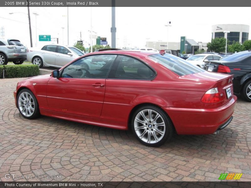 Imola Red / Black 2005 BMW 3 Series 330i Coupe