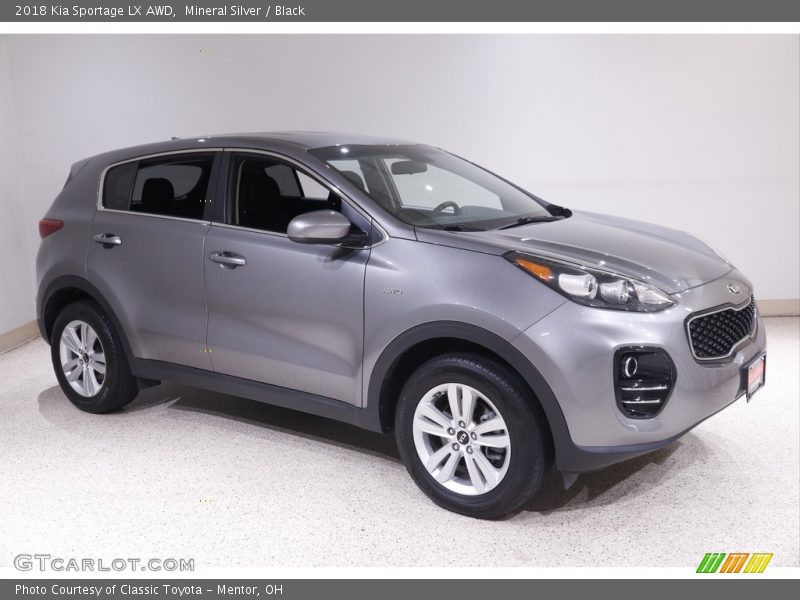 Mineral Silver / Black 2018 Kia Sportage LX AWD