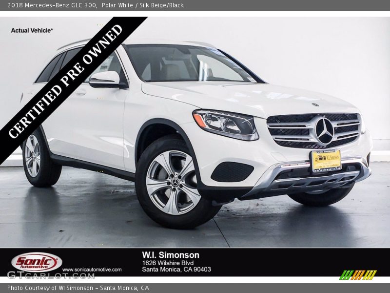 Polar White / Silk Beige/Black 2018 Mercedes-Benz GLC 300