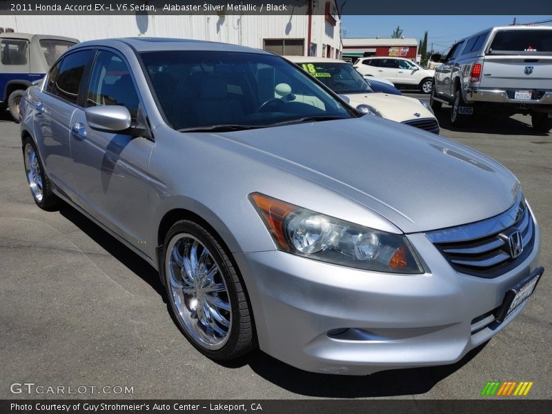 Alabaster Silver Metallic / Black 2011 Honda Accord EX-L V6 Sedan
