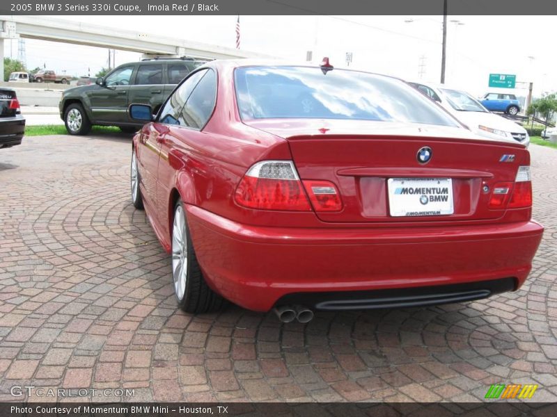 Imola Red / Black 2005 BMW 3 Series 330i Coupe