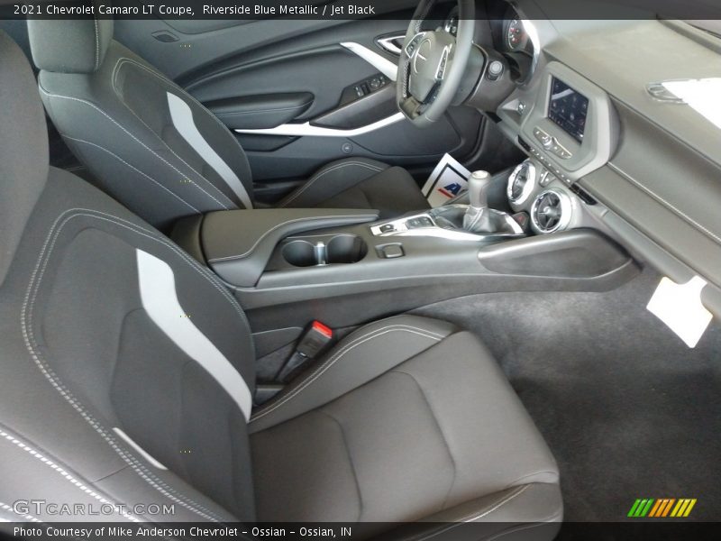 Riverside Blue Metallic / Jet Black 2021 Chevrolet Camaro LT Coupe