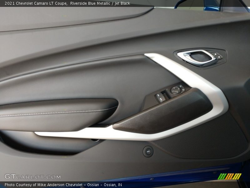 Riverside Blue Metallic / Jet Black 2021 Chevrolet Camaro LT Coupe