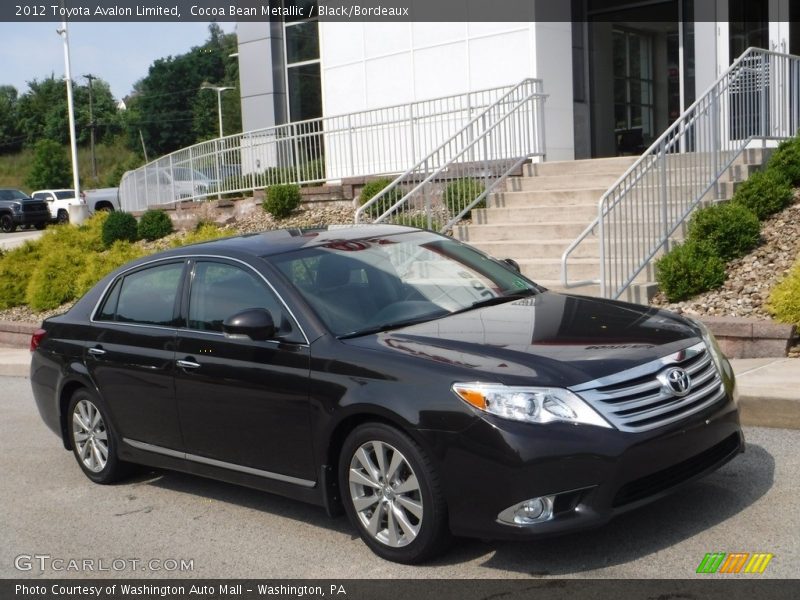 Cocoa Bean Metallic / Black/Bordeaux 2012 Toyota Avalon Limited