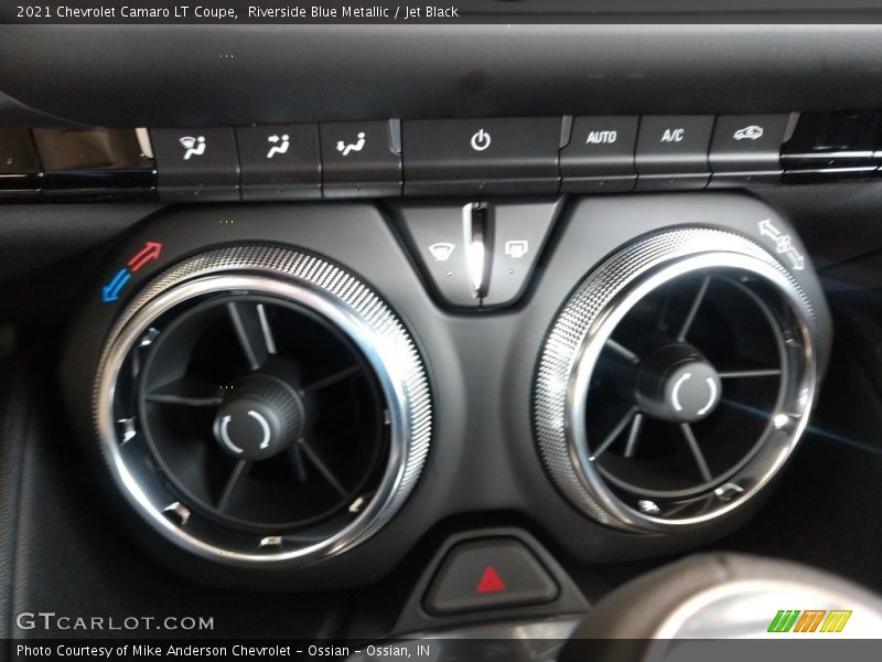 Riverside Blue Metallic / Jet Black 2021 Chevrolet Camaro LT Coupe