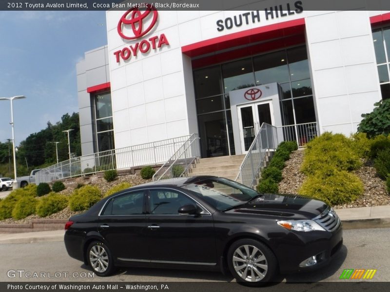 Cocoa Bean Metallic / Black/Bordeaux 2012 Toyota Avalon Limited