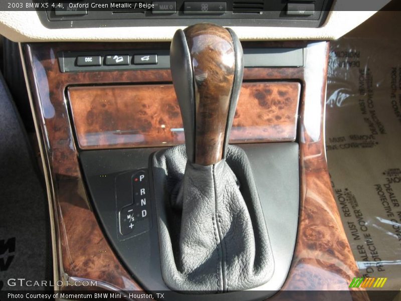 Oxford Green Metallic / Beige 2003 BMW X5 4.4i