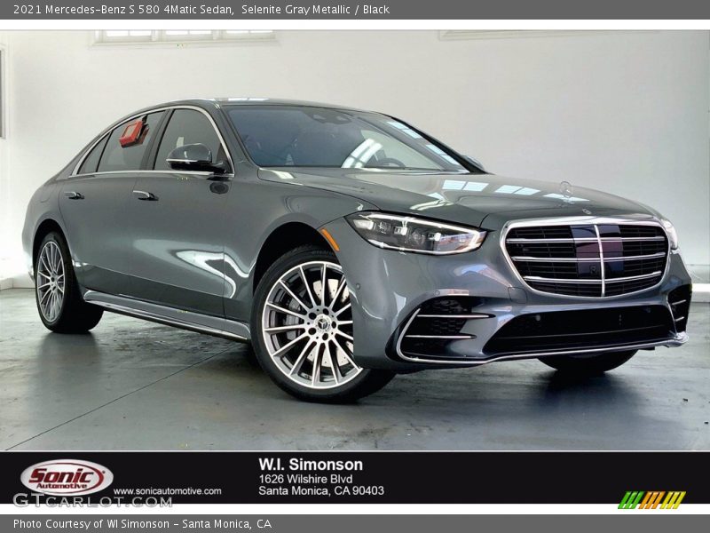Selenite Gray Metallic / Black 2021 Mercedes-Benz S 580 4Matic Sedan