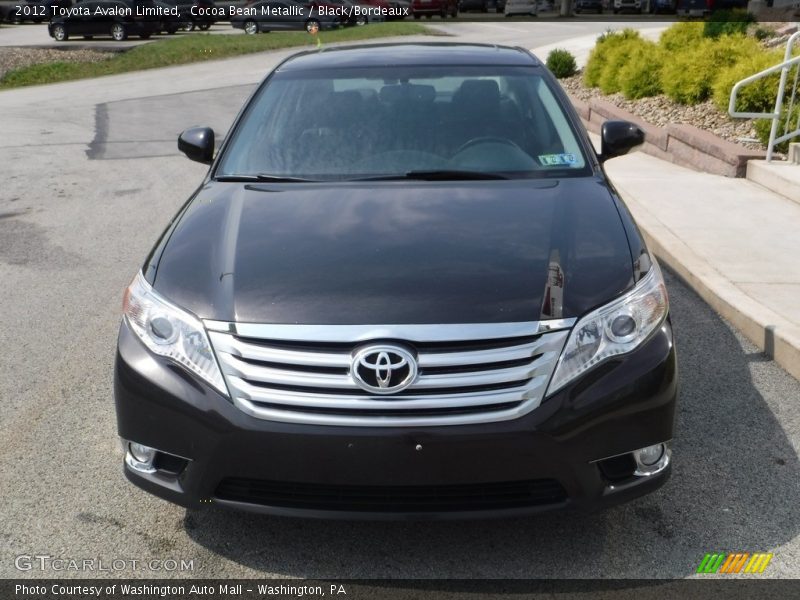 Cocoa Bean Metallic / Black/Bordeaux 2012 Toyota Avalon Limited