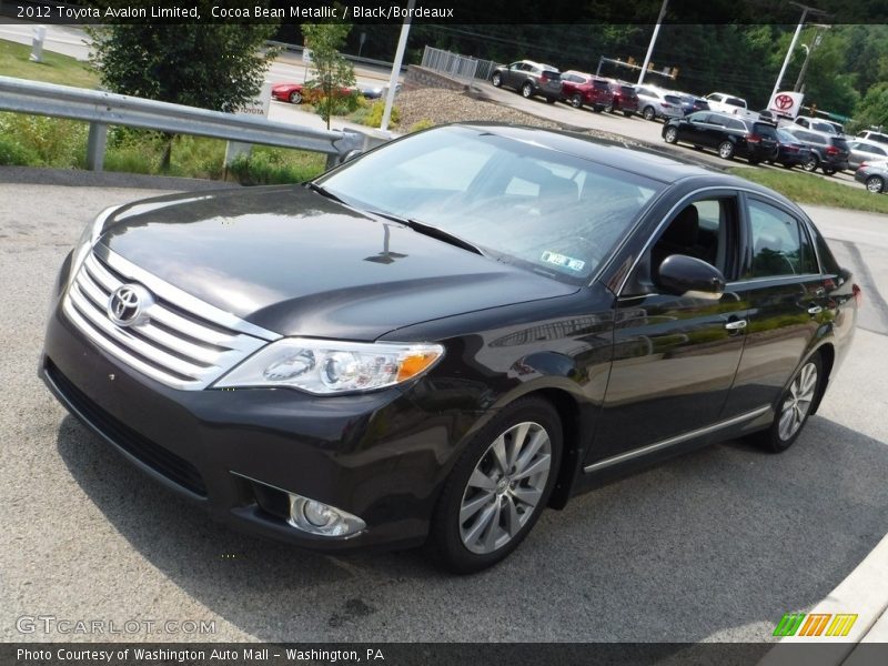 Cocoa Bean Metallic / Black/Bordeaux 2012 Toyota Avalon Limited