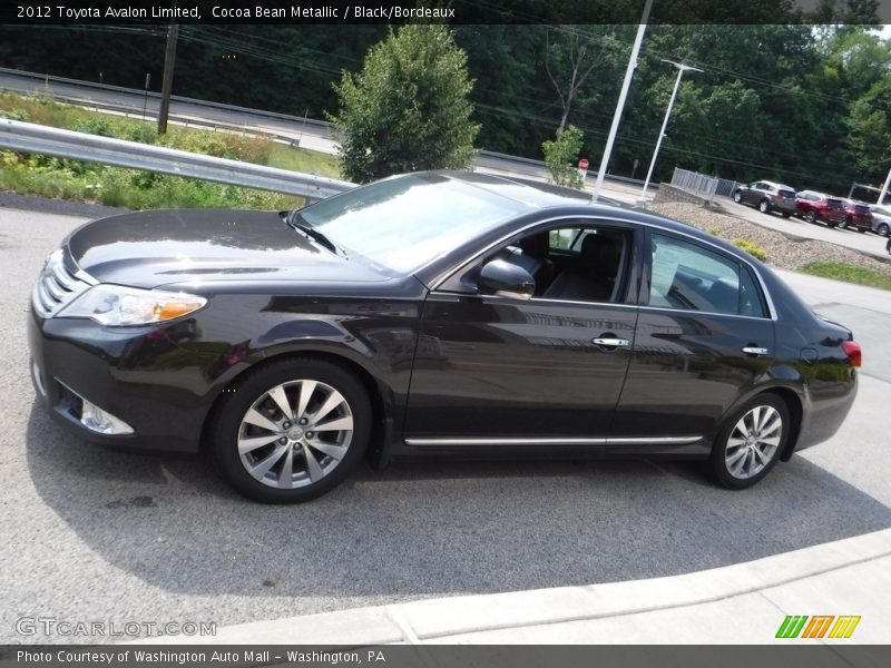 Cocoa Bean Metallic / Black/Bordeaux 2012 Toyota Avalon Limited