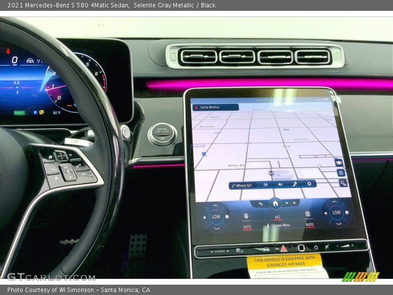 Navigation of 2021 S 580 4Matic Sedan