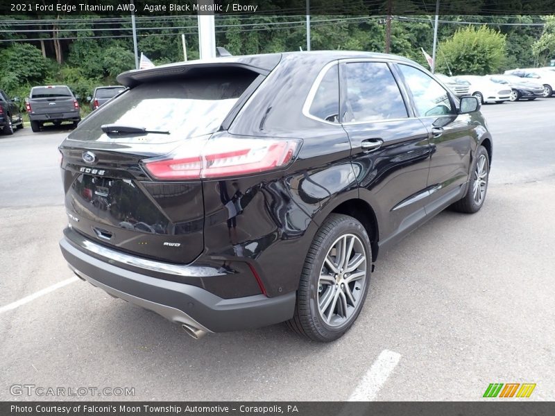 Agate Black Metallic / Ebony 2021 Ford Edge Titanium AWD