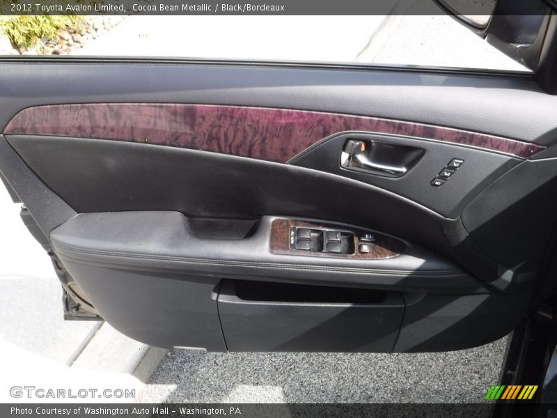 Cocoa Bean Metallic / Black/Bordeaux 2012 Toyota Avalon Limited