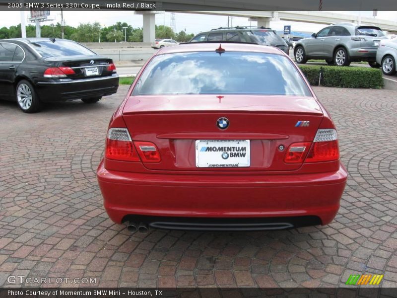 Imola Red / Black 2005 BMW 3 Series 330i Coupe