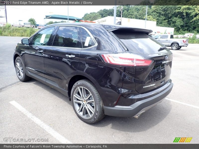 Agate Black Metallic / Ebony 2021 Ford Edge Titanium AWD