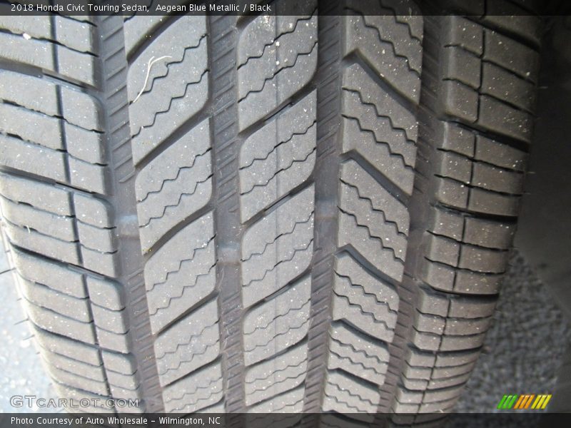Aegean Blue Metallic / Black 2018 Honda Civic Touring Sedan