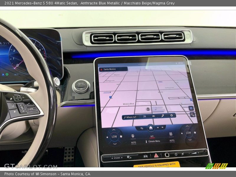 Navigation of 2021 S 580 4Matic Sedan