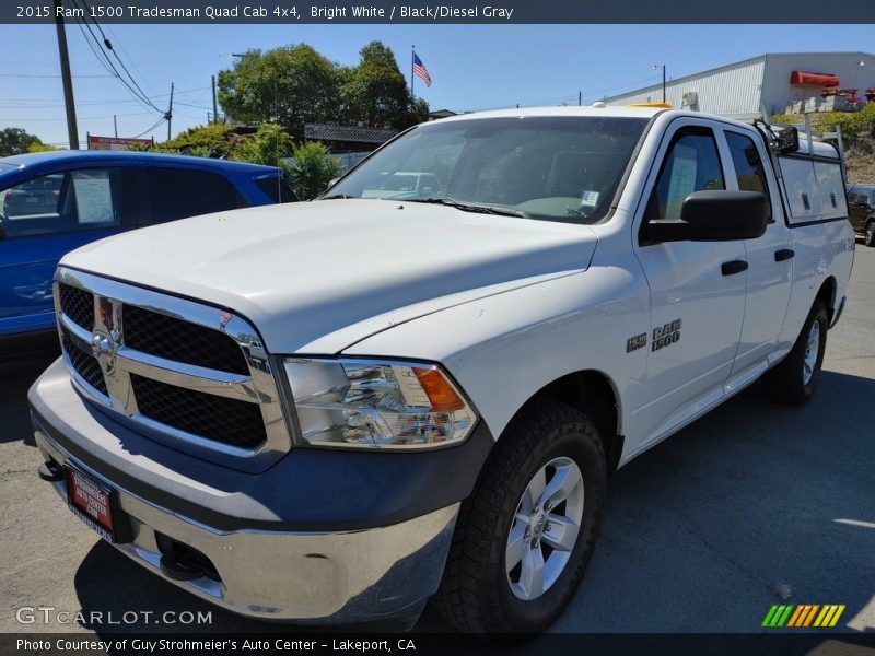 Bright White / Black/Diesel Gray 2015 Ram 1500 Tradesman Quad Cab 4x4