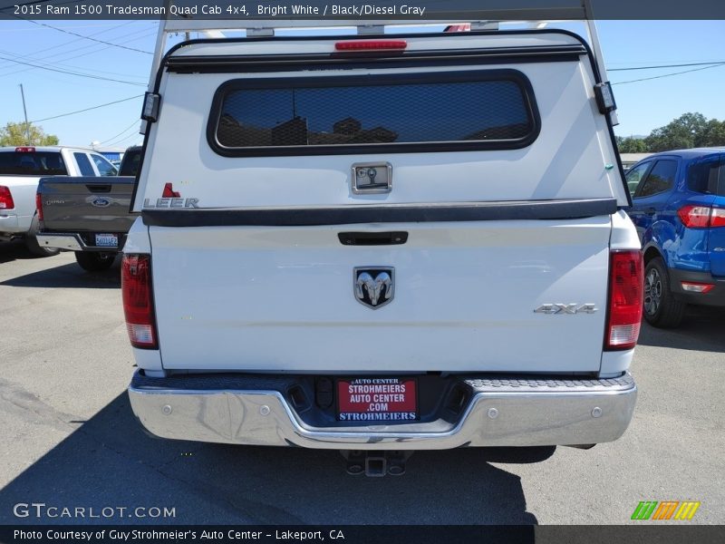 Bright White / Black/Diesel Gray 2015 Ram 1500 Tradesman Quad Cab 4x4