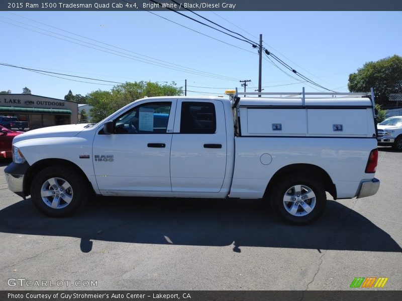 Bright White / Black/Diesel Gray 2015 Ram 1500 Tradesman Quad Cab 4x4