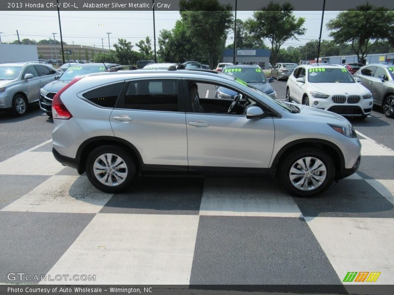 Alabaster Silver Metallic / Gray 2013 Honda CR-V EX-L