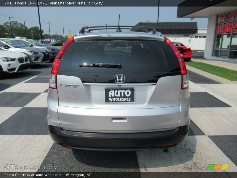 Alabaster Silver Metallic / Gray 2013 Honda CR-V EX-L