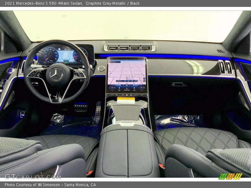 Front Seat of 2021 S 580 4Matic Sedan