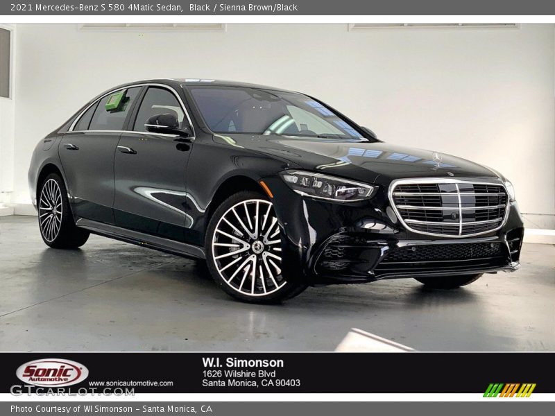 Black / Sienna Brown/Black 2021 Mercedes-Benz S 580 4Matic Sedan