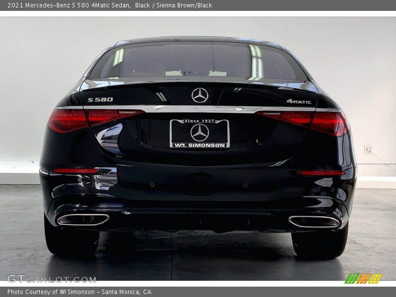 Black / Sienna Brown/Black 2021 Mercedes-Benz S 580 4Matic Sedan